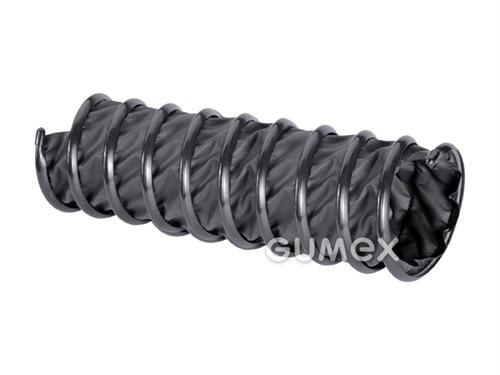 Hadica na odvod výfukových plynov CP HYP 450 PROTECT, 75/89mm, -0,23bar, polyesterová tkanina potiahnutá hypalonom, +200°C, čierna